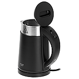 Електрочайник енергозберігаючий Adler AD 1372 чорний 0.6л, фото 3