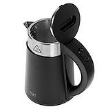 Електрочайник енергозберігаючий Adler AD 1372 чорний 0.6л, фото 10