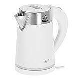 Електрочайник, енергозберігаючий чайник Adler AD 1372 білий 0.6л, фото 2