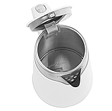 Електрочайник, енергозберігаючий чайник Adler AD 1372 білий 0.6л, фото 4