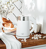 Електрочайник, енергозберігаючий чайник Adler AD 1372 білий 0.6л, фото 5