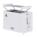 Тостер, бутербродниця Adler AD 3223 з решіткою для булочок, фото 2