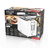 Тостер, бутербродниця Adler AD 3223 з решіткою для булочок, фото 9
