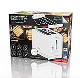 Тостер, тостерниця 2 скибочки Camry CR 3219 з функцією розморожування, фото 7