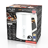 Електрочайник, електричний чайник Adler AD 1345 білий LED регулятор температури, фото 10