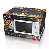 Мікрохвильова піч, мікрохвильовка Adler AD 6205 20 л біла, фото 7