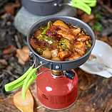 Набір туристичного посуду 18в1, посуд для кемпінгу Trizand 14224 антипригарний, фото 10