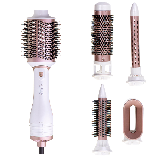 Фен гребінець, стайлер Adler AD 2027 1200 Вт 5 насадок, фото 1