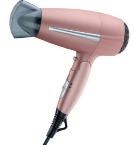 Фен з іонізацією, іонізуючий фен Quigg GT-HDirf-01 рожевий 2100Вт, фото 1