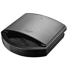 Електричний гриль, контактний гриль Adler AD 3068 антипригарний, вертикальне зберігання