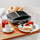 Електричний гриль, контактний гриль Adler AD 3068 антипригарний, вертикальне зберігання, фото 10