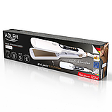 Випрямляч, праска для волосся Adler AD 2325 широкий з контролем температури, фото 6