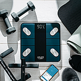Ваги підлогові, інтелектуальні ваги Adler AD 8186 Black з Tuya Smart, фото 9