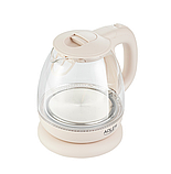 Електрочайник, електричний чайник Adler AD 1283C 1L cappuccino, фото 3