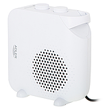 Тепловентилятор, обігрівач Adler AD 7725 білий з термостатом, фото 3