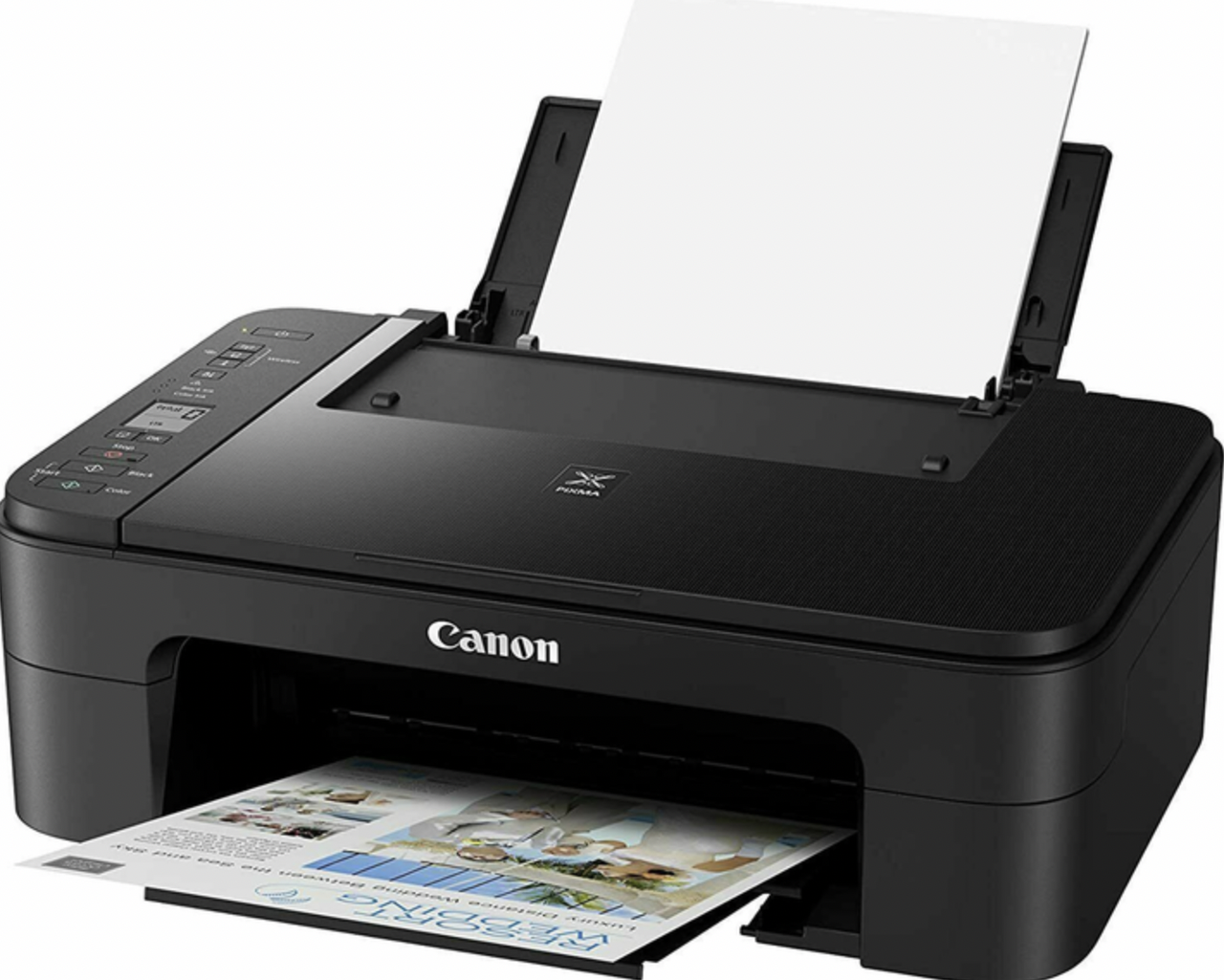 Принтер Canon, багатофункціональний БФП TS3355 Wi-Fi +2 катриджа (Кольоровий друк) чорний, фото 1