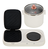 Станція для сніданку 2 в 1 - Гриль та каструля Adler AD 6421, фото 9