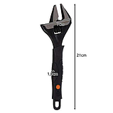 Ключ розвідний із вуглецевої сталі універсальний Bigstren 210 мм, макс діаметр 35 мм (24283), фото 2