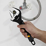 Ключ розвідний із вуглецевої сталі універсальний Bigstren 210 мм, макс діаметр 35 мм (24283), фото 7