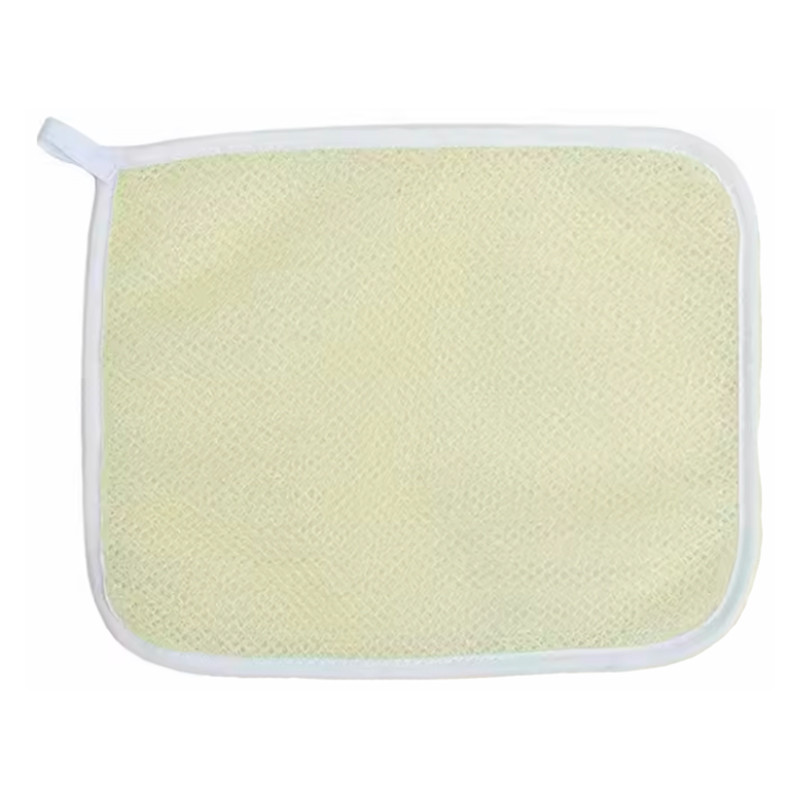 Мочалка для тіла прямокутна банна, що відлущує 21x25 см