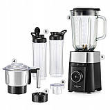 Блендер кавомолка 2в1 Mozano One Smooth Black AGD/BLE/K04#CZA +2 чаші у подарунок, фото 4