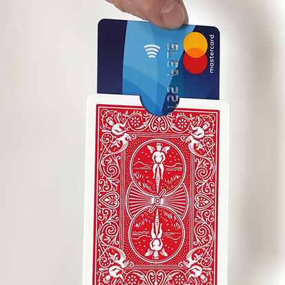 Реквізит для фокусів | Credit Card Holder (Made from Blue Bicycle cards) by Joker Magic