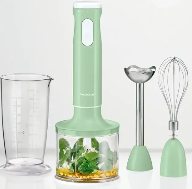 Блендер занурювальний SilverCrest 3в1 SSMS 600 E3, багатофункціональний, потужний, м'ятний, фото 1