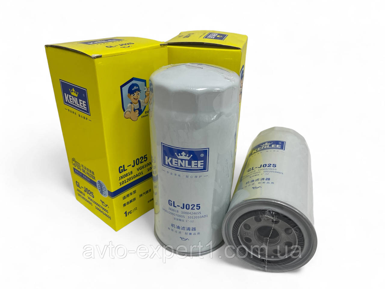 Фільтр оливний JX0818 (1000424655/JX0818AE/ JX0818A4/LF1632/ VG61000070005 )  (KDF 188/S)  Резьба 1''-12, фото 1
