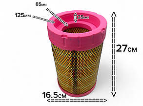 Повітряний фільтр на генератор Weichai K1627 WP2.3D48E200 WP4 SА 16303 1001069804-1