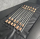 Чохол шкіряний на 12 шт. шампурів, фото 4