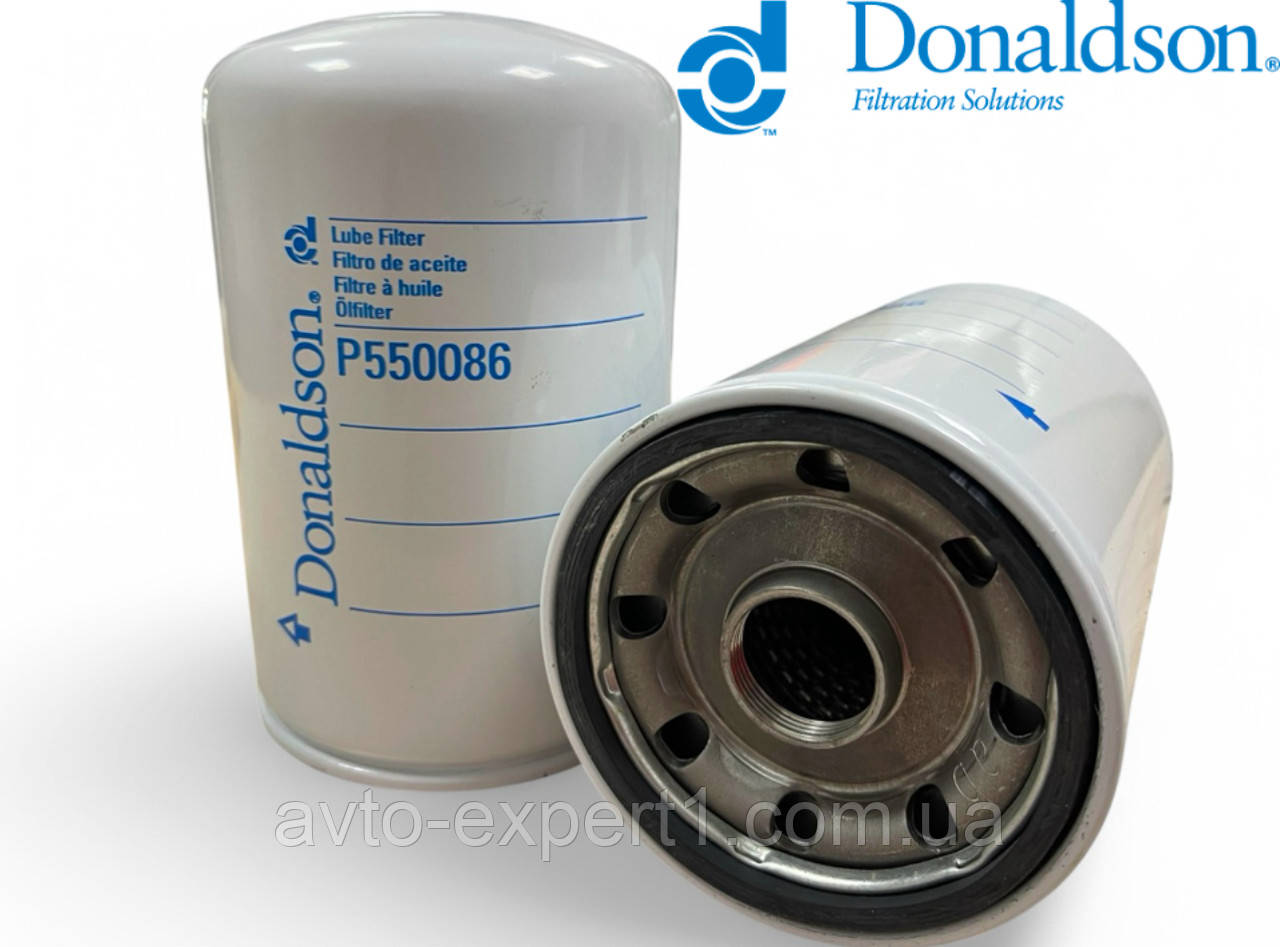 Оливний фільтр Donaldson P550086/1000428205 (LF3362/LF3664/B7223 /51444/ 1132401600/3I1482) Резьба 1 1/8-16, фото 1