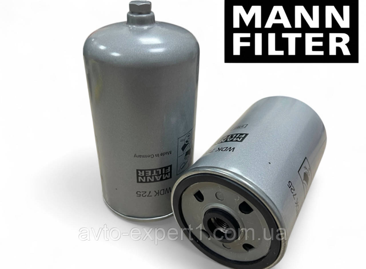Паливний фільтр MANN WDK 725 (P550498/FS19599/P5877/H70WDK14/KC102/24.378.00) Різь M16 x 1.5, фото 1