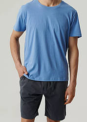 Чоловіча піжама домашній комплект шорти+футболка atlantic NMP-379