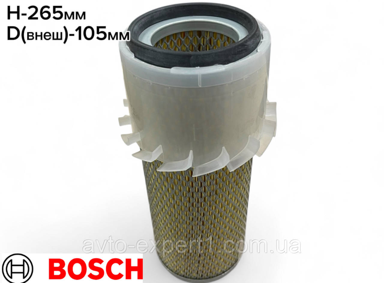Повітряний фільтр 1 457 433 200 Bosch (42276/A 1066/LX14) Kubota Komatsu, фото 1