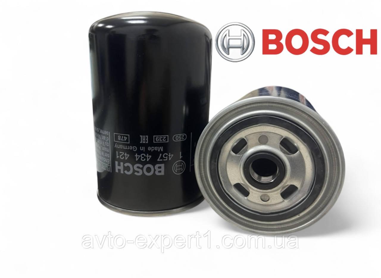 Паливний фільтр Bosch 1457434421 | Різьба M18x1.5 | Аналог WDK999 / WK94020 / H710WK / 1117011-630-000W, фото 1