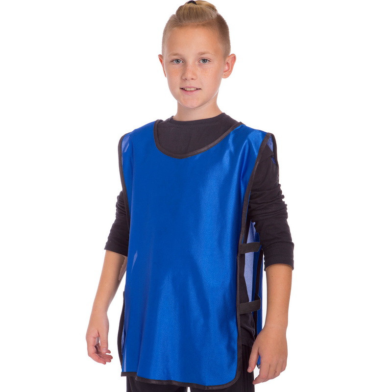 Манішка для футболу юніорська (сітка) SP-Sport CO-4001 синя манішка дитяча, фото 1