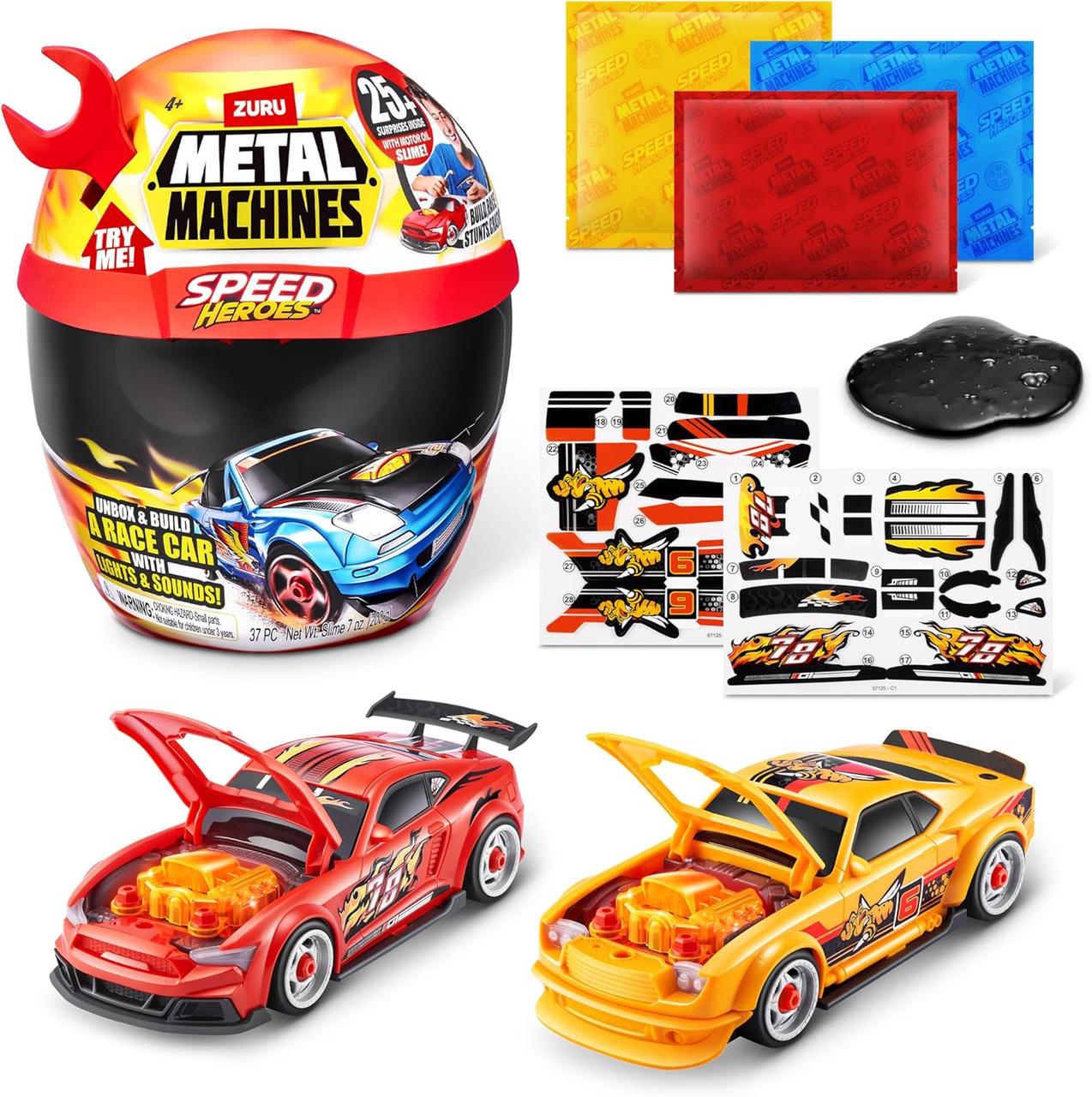 Машинка - сюрприз Zuru Metal Machines Speed Heroes (Red)