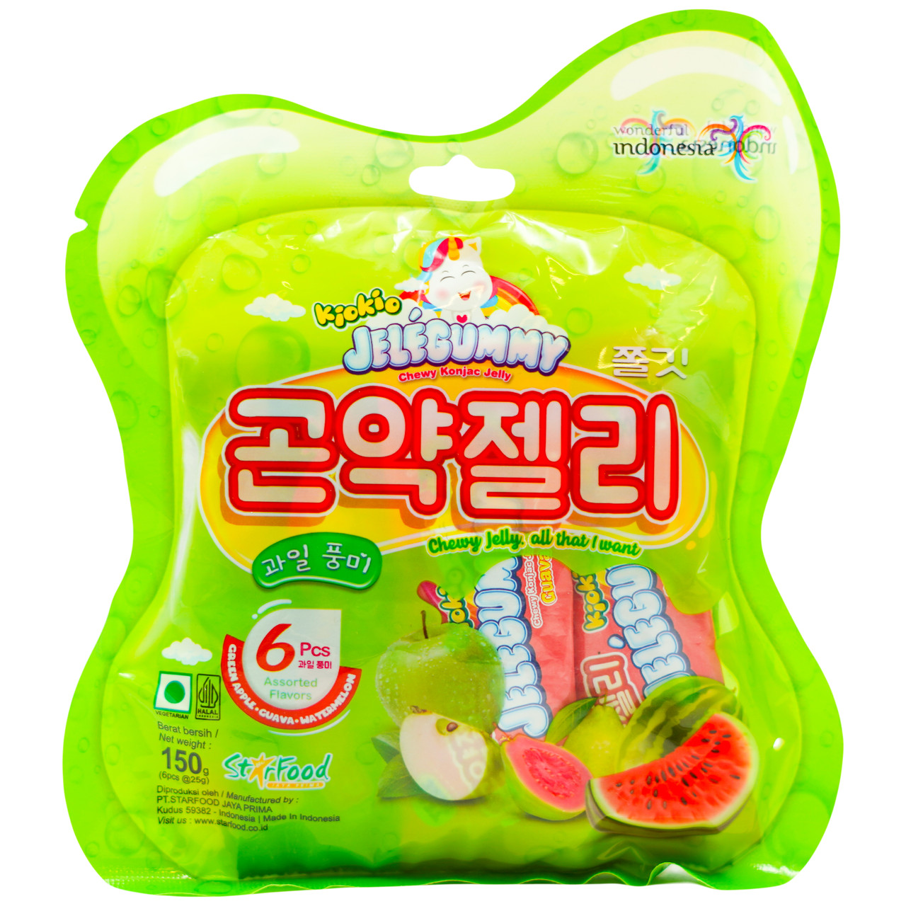 Желейки 6 шт Green Pack Series KIOKIO 150 г