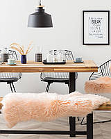 Персикова накидка килим натуральна вовна ULURU 110х65