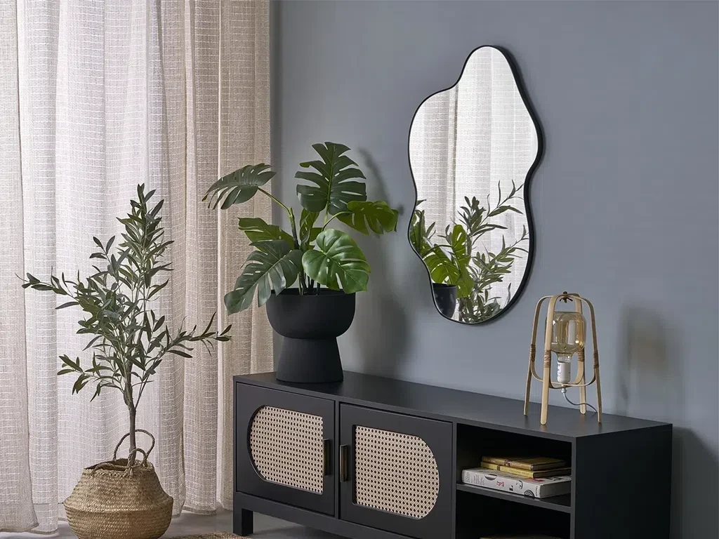 Настінне дзеркало Essent, сріблястий/чорний, фото 1