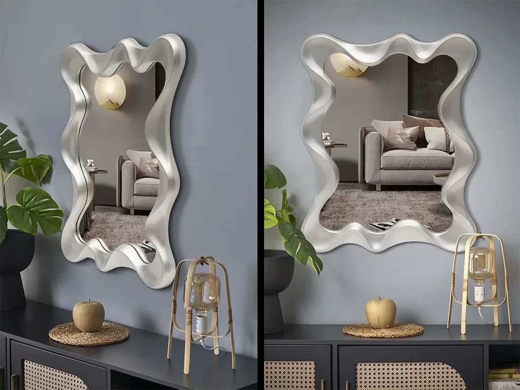 Настінне дзеркало Deco, античне срібло, фото 1