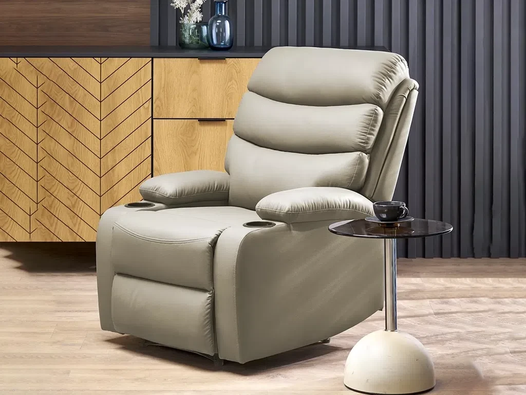 Крісло реклайнер Perus, бежевий, фото 1