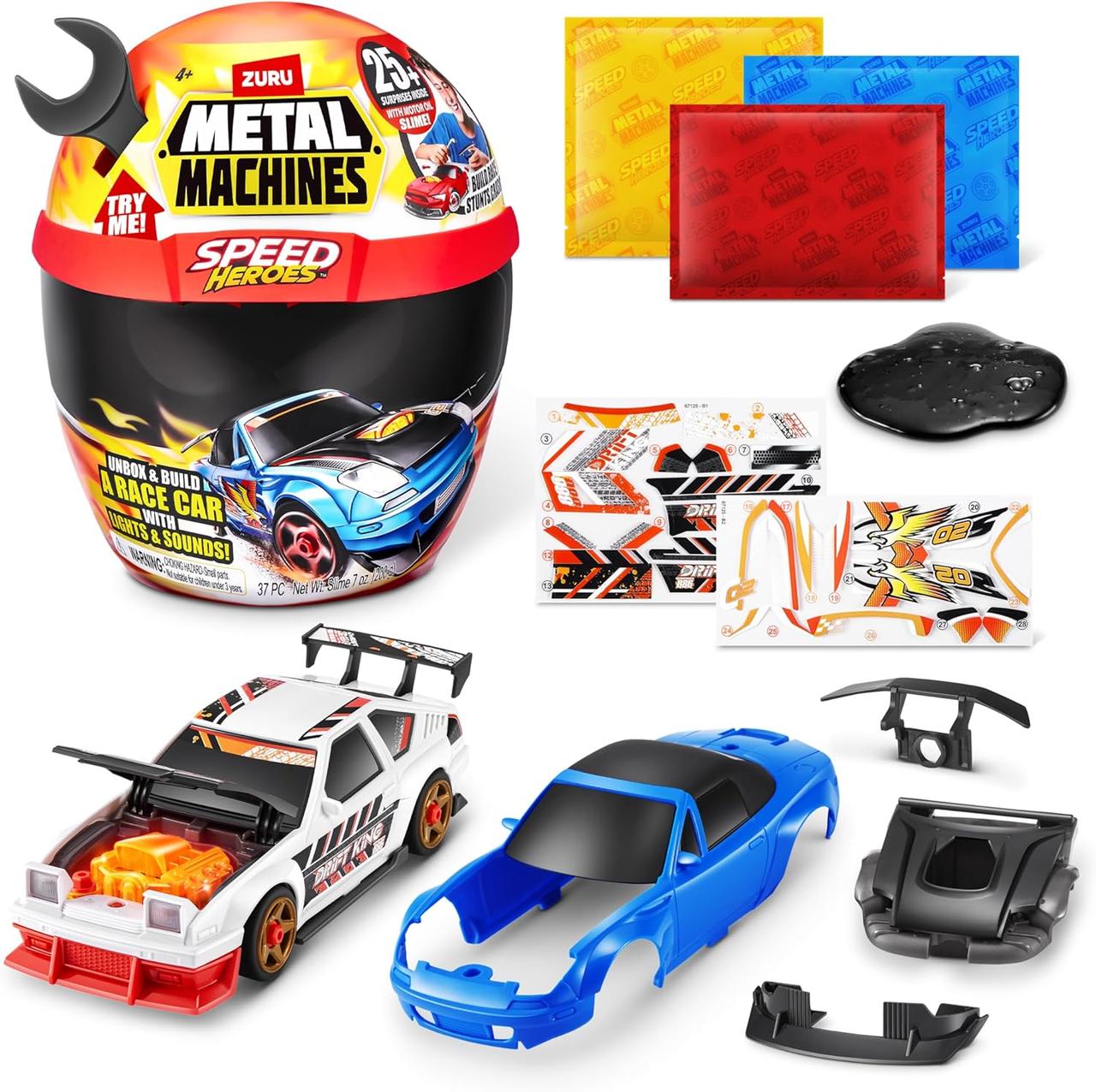 Машинка сюрприз Zuru Metal Machines Speed Heroes (Black)