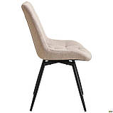 Стілець поворотний на 360 обідній Liara крем, фото 2