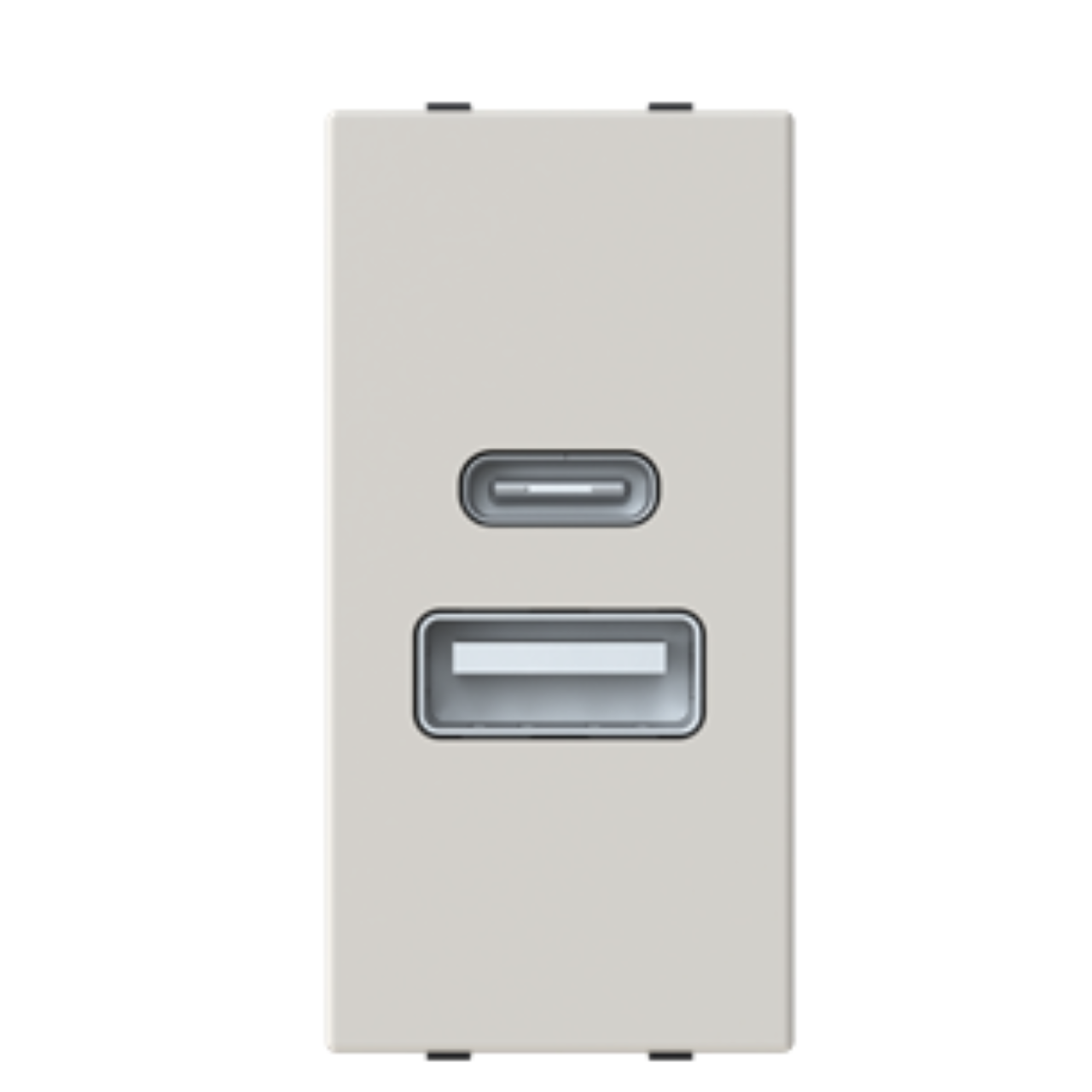 ZENIT Розетка USB type A+C 3A/2*1.5A дюна N2185.4 DN