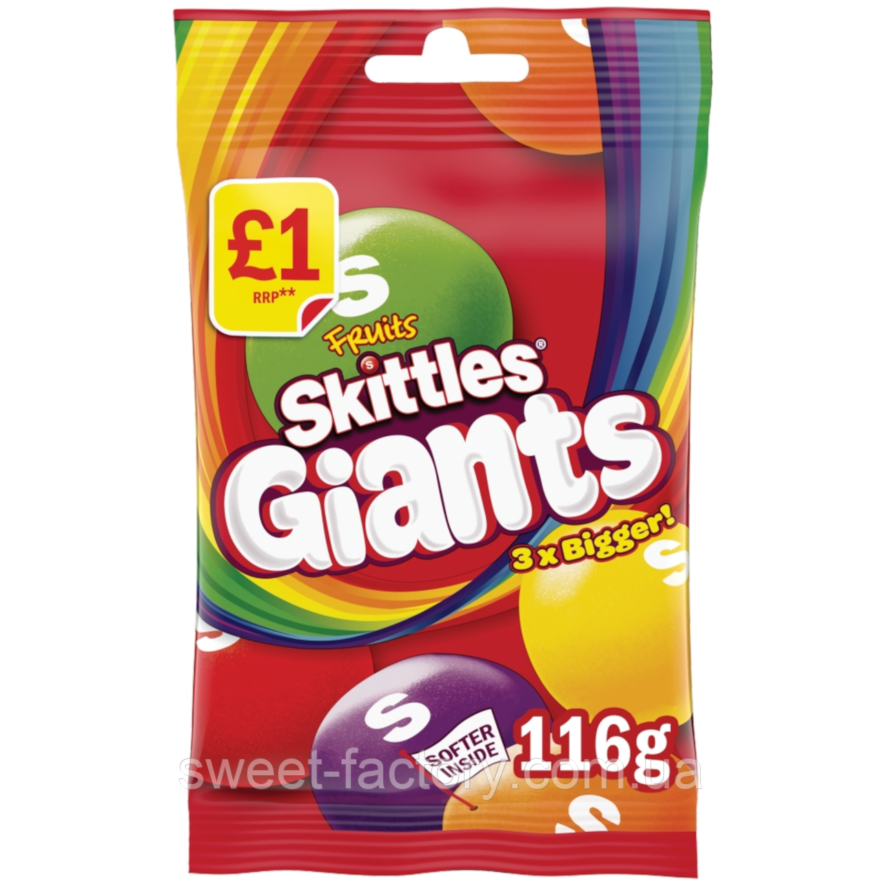 Драже Skittles Giants Fruits 116g