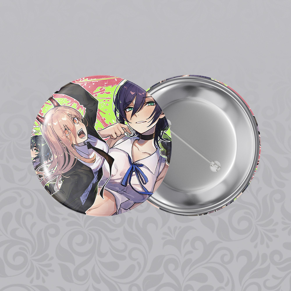 Значок 32 мм Аніме Chainsaw man 005, фото 1