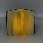 Світильник нічник книга акумуляторний у твердій палітурці з дерева з магнітами 12*18 см, фото 7