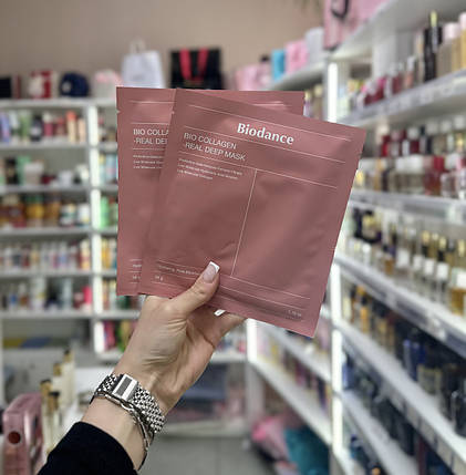 Відновлююча гідрогелева маска з колагеном Biodance Bio-Collagen Real Deep Mask 34г, фото 3