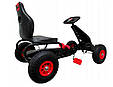 GOKART G8 Дитячий картинг, гокарт на педалях, карт, Gokart Червоний, фото 8